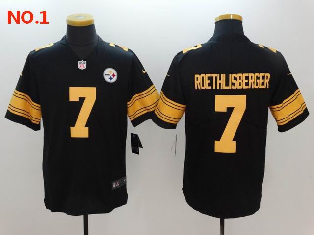 Men's Pittsburgh Steelers #7 Ben Roethlisberger Jersey NO.1;